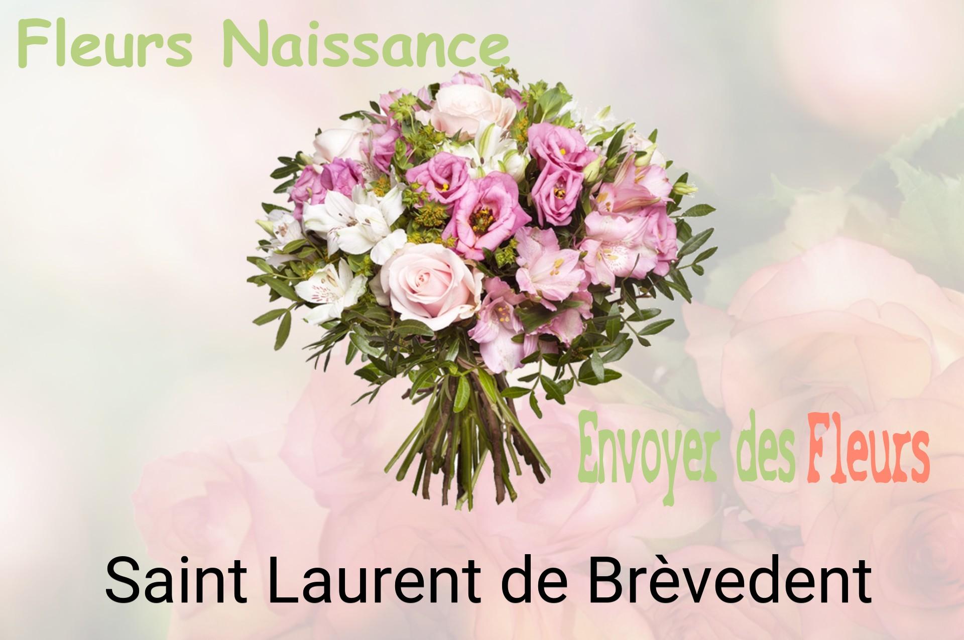 Bouquet de fleurs de naissance livré à Saint-Laurent-de-Brèvedent